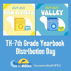 TK-7th Grade Yearbook Distribution Day